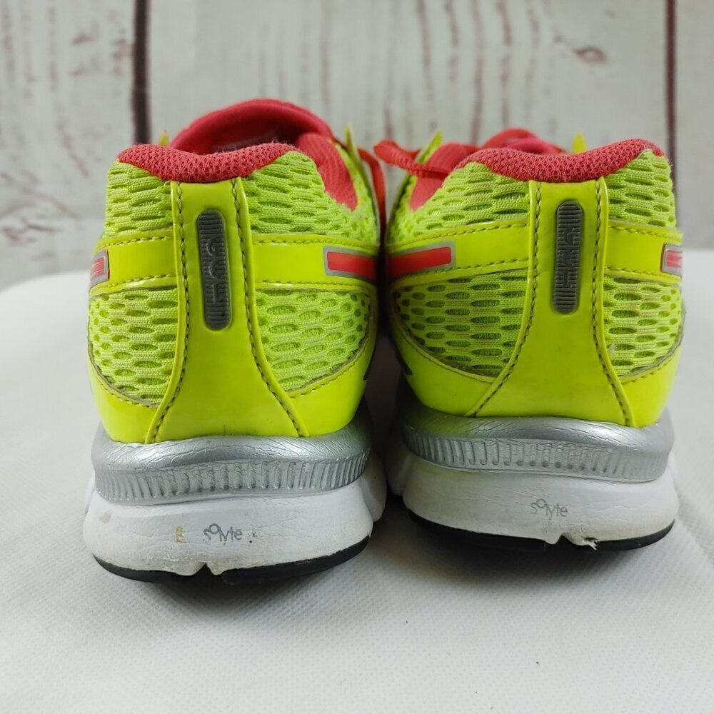 Asics Womens Gel Blur 33 T2H8N Yellow Pink Running Shoes Sneakers Size 9 - Picture 6 of 11